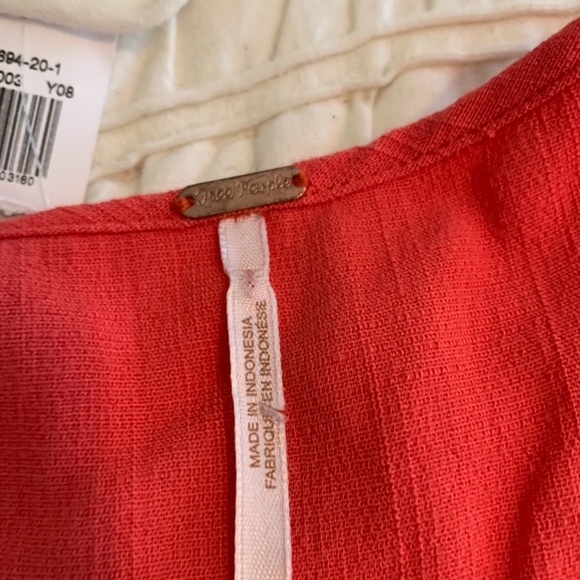 Free people asymmetric Linux. Worn once. Great coral color - Picture 3 of 5